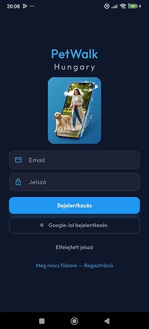 Kutyasétáltatók app